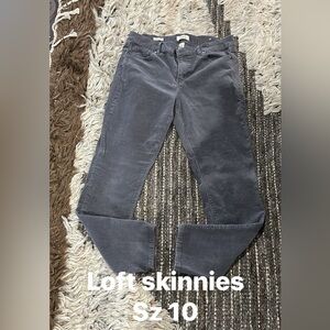LOFT Women's Charcoal Skinny Jeans